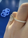 Cascade Pavé Luminous Halo Ring