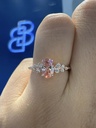 Baby Breath Regal Tulip Oval Fancy Vivid Pink Lab-Grown Diamond Ring