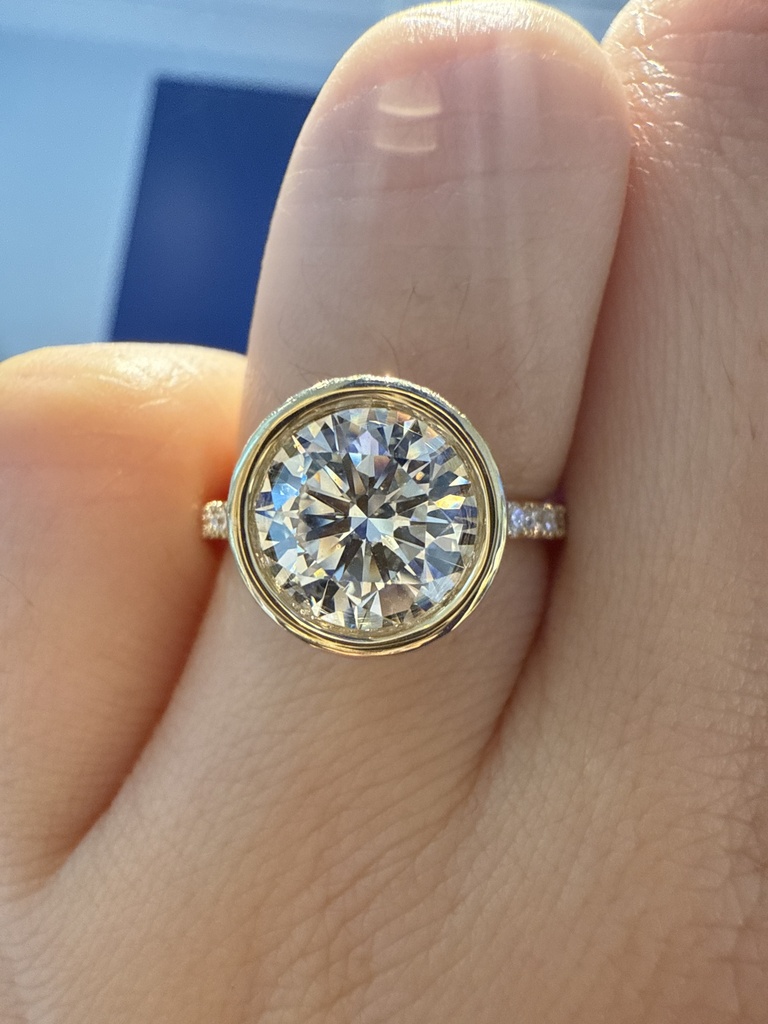 Cascade Pavé Whispering Mirage Lab-Grown Diamond Ring