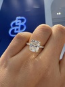 Regal Tulip Cascade Pave Ring