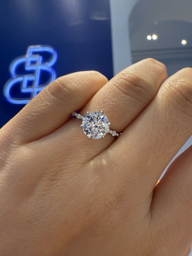 [RTABRB6RD-W1] Rosy Bliss Regal Tulip AB Ring